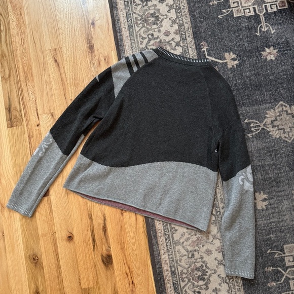 Krimson Klover Suzanne Peace Love Ski Graphic Intarsia Pullover Sweater XSmall - Picture 2 of 6